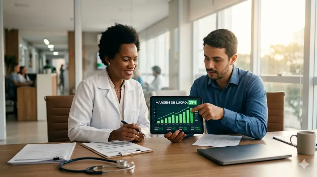 Margem de lucro para clínicas
